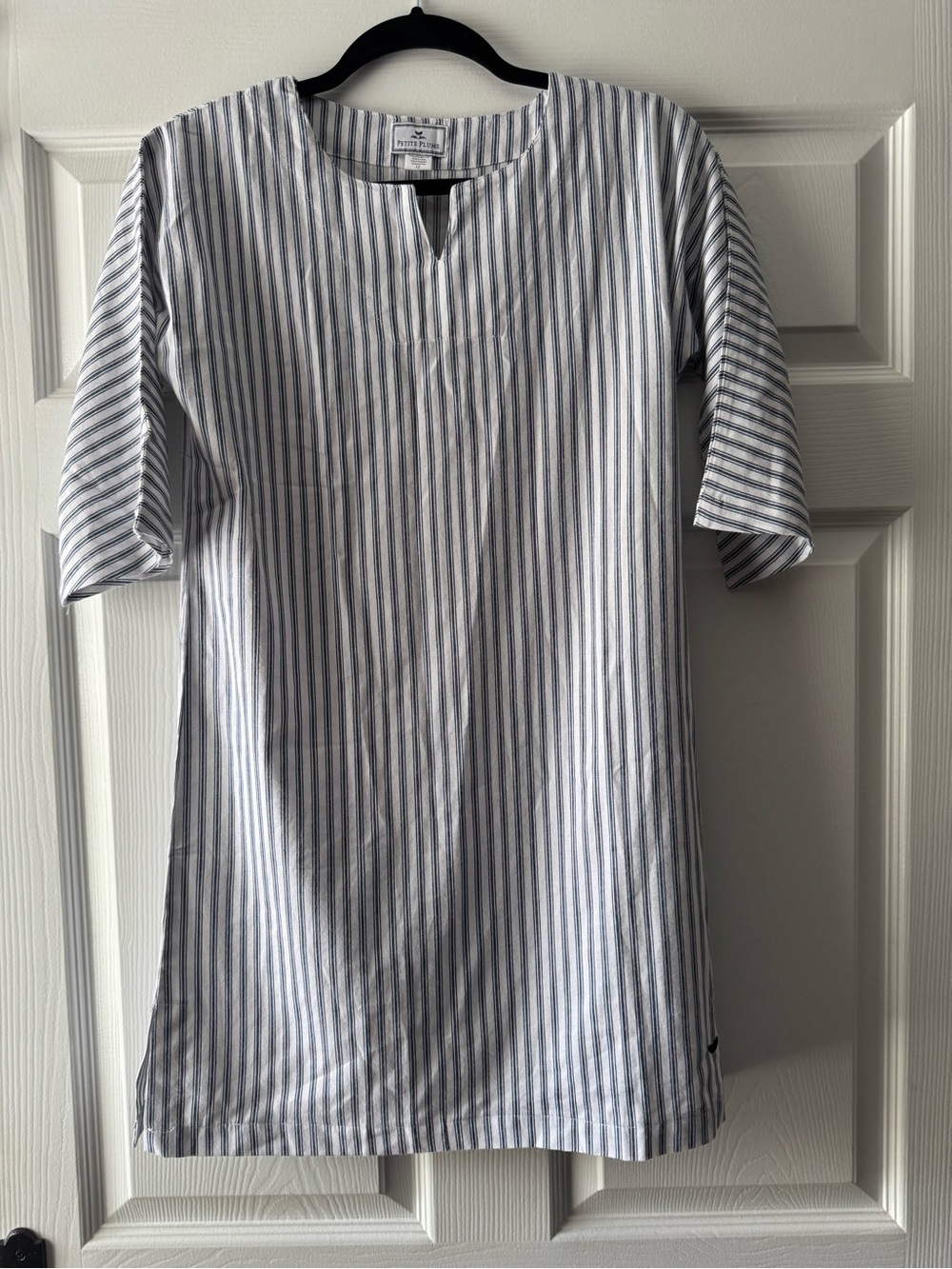 Petite Plume Blue Stripe Caftan Dress size 12
